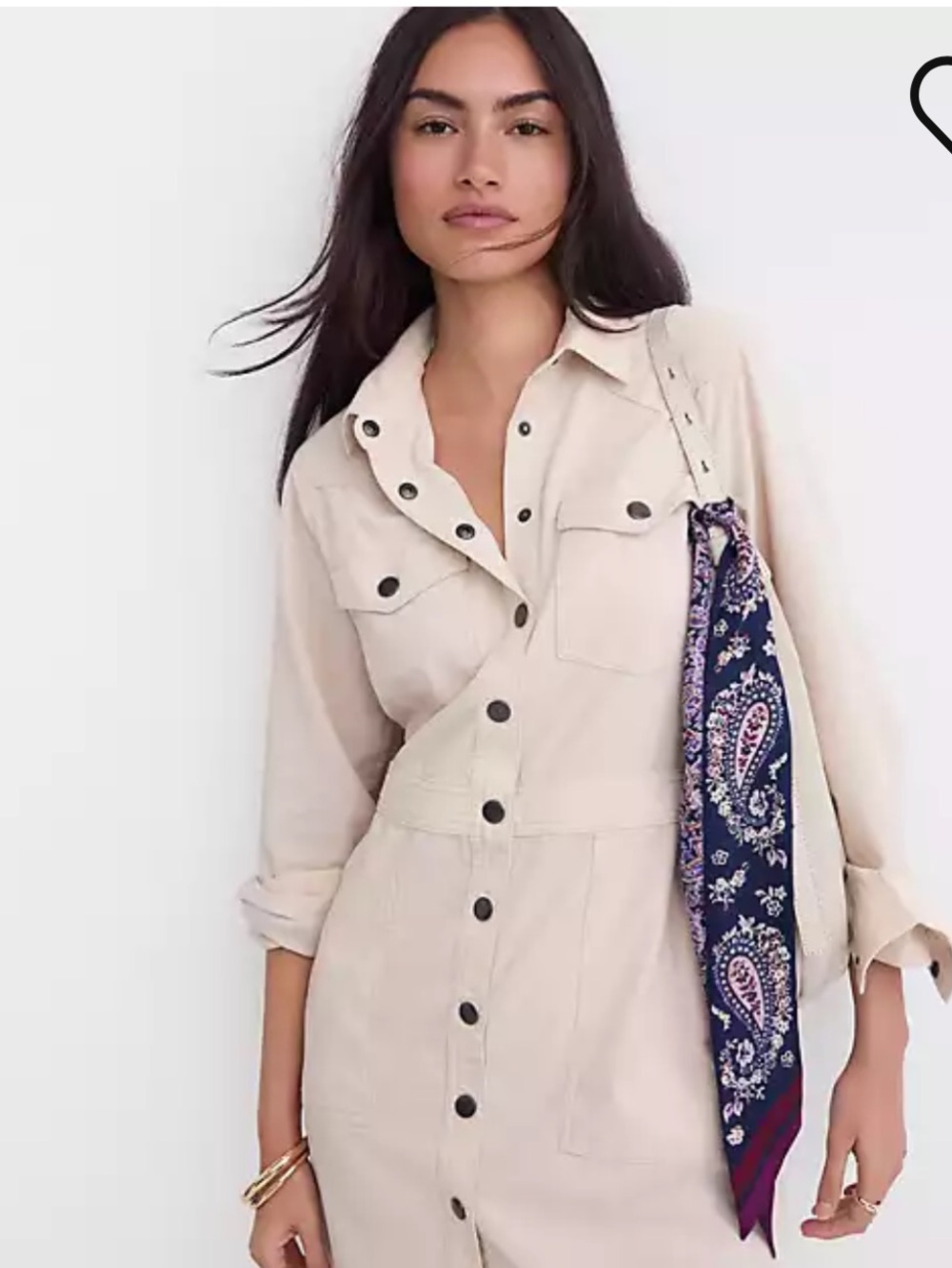 LOFT Mini Pocket Corduroy Shirtdress Size 14
